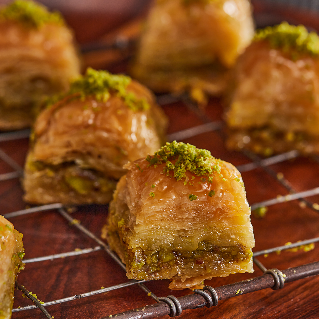 Square Baklava with Pistachio