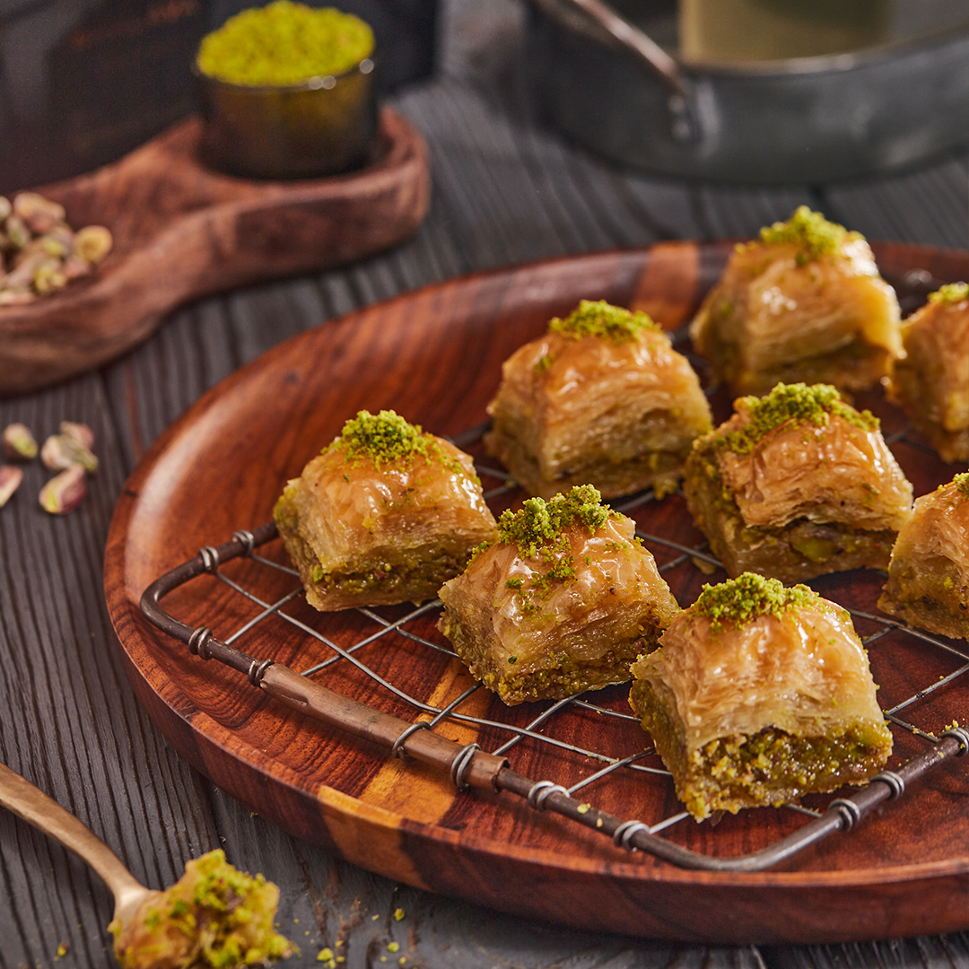 Square Baklava with Pistachio