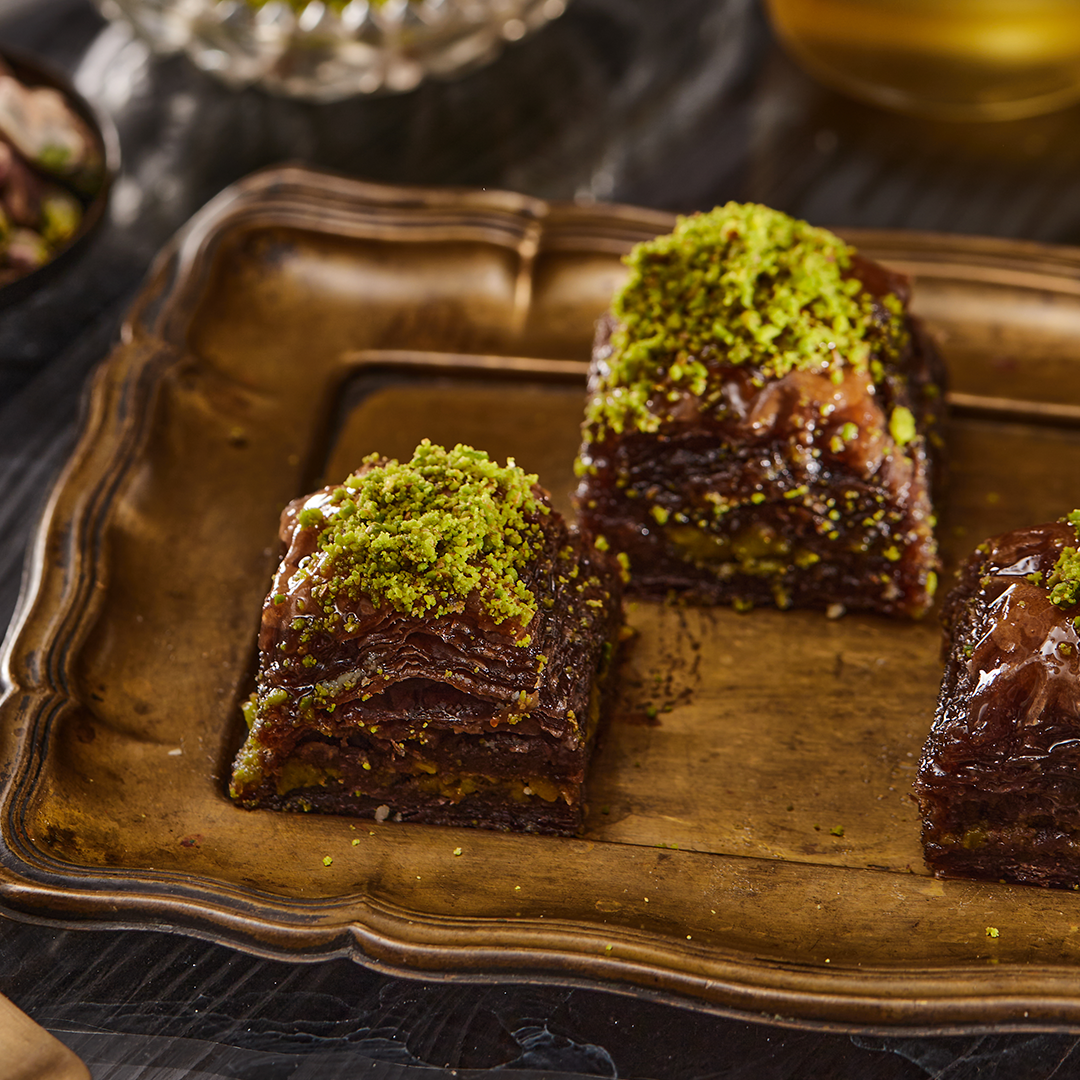 Chocolate Baklava with Pistachio