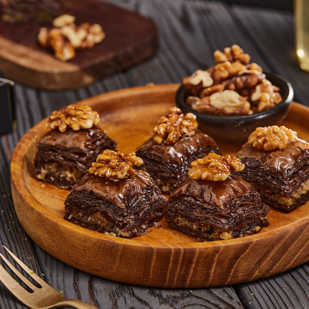 Chocolate Baklava with Walnut
